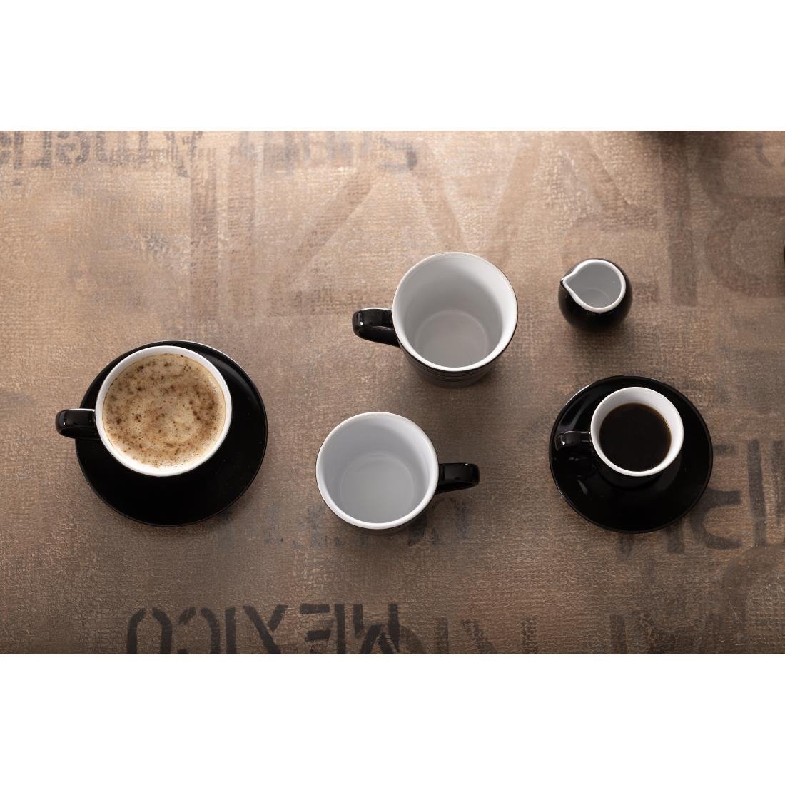 Olympia Cafe Latte Cups Black 340ml (12 Pack)