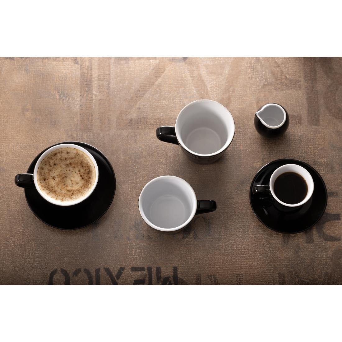 Olympia Cafe Latte Cups Black 340ml (12 Pack)