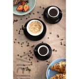 Olympia Cafe Espresso Cups Black 100ml (12 Pack)