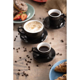 Olympia Cafe Espresso Cups Black 100ml (12 Pack)
