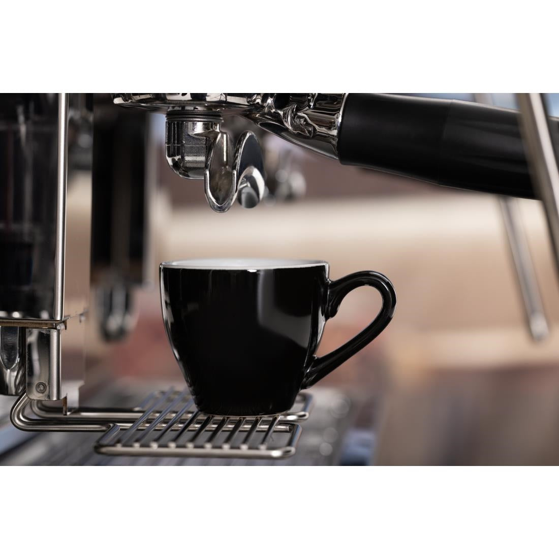Olympia Cafe Espresso Cups Black 100ml (12 Pack)