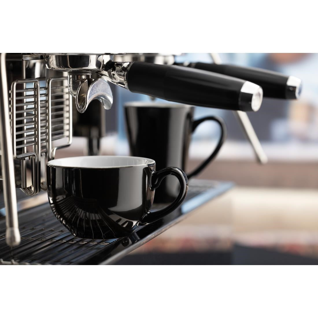 Olympia Cafe Coffee Cup Black - 230ml 8fl oz (12 Pack)