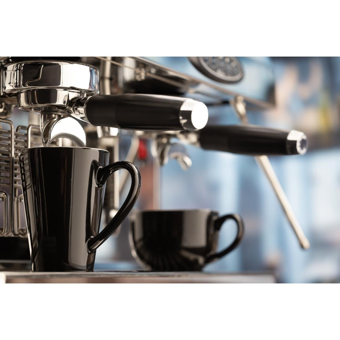 Olympia Cafe Latte Cups Black 340ml (12 Pack)