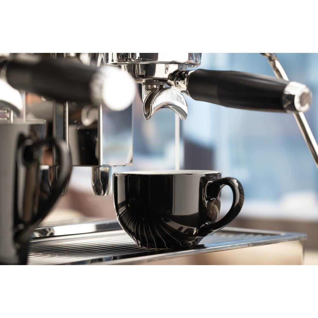 Olympia Cafe Coffee Cup Black - 230ml 8fl oz (12 Pack)