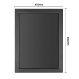 Olympia Wallboard Black Wooden Frame 450x600mm