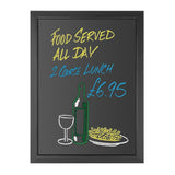 Olympia Wallboard Black Wooden Frame 600x800mm