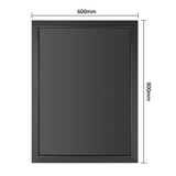 Olympia Wallboard Black Wooden Frame 600x800mm