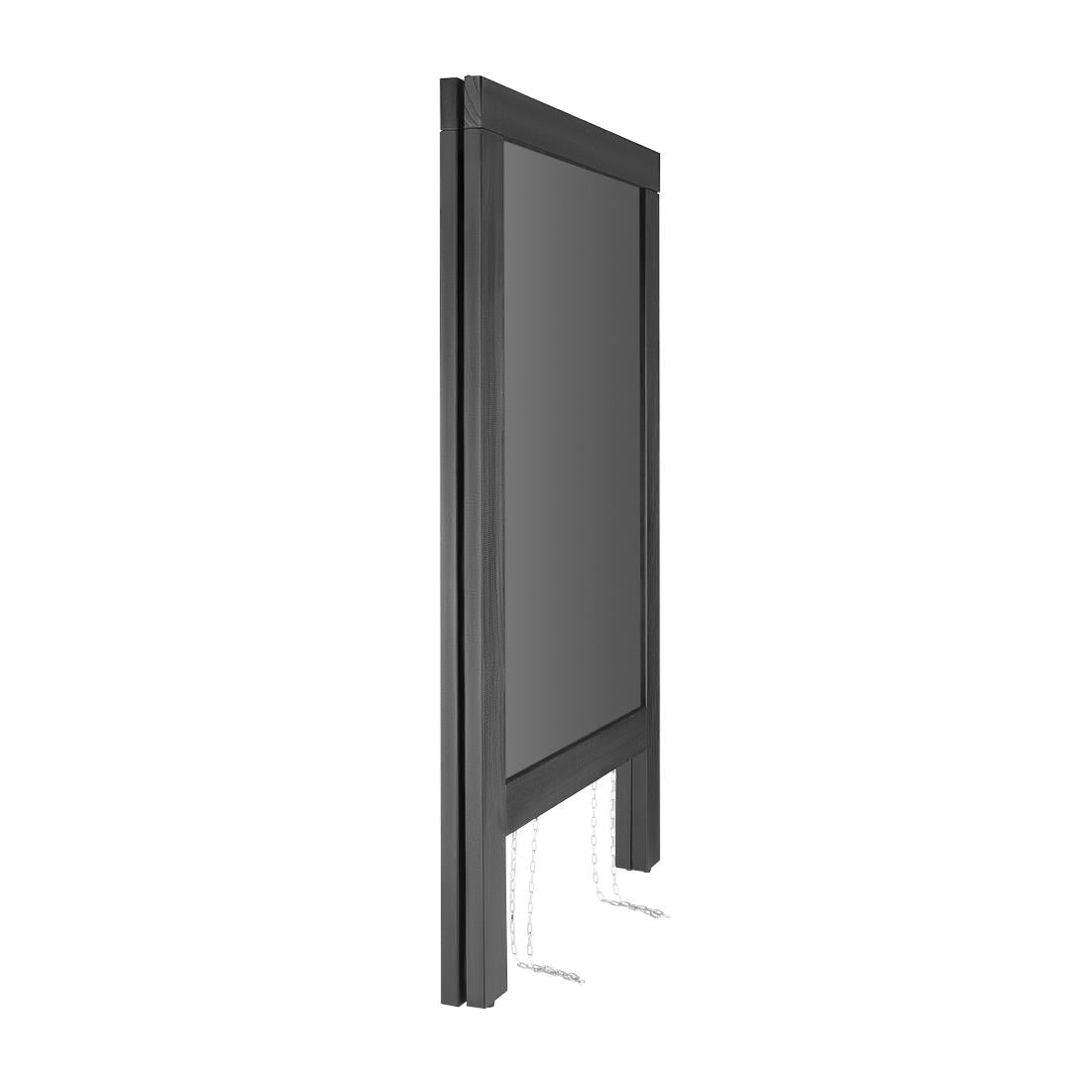 Olympia Pavement Board Black Wooden Frame 500x850mm