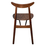 Fameg Walnut Cowhorn Side Chair (2 pack)