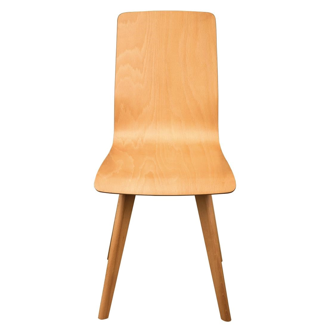 Fameg Wooden Flow Bentwood Beech Side Chairs (2 Pack)