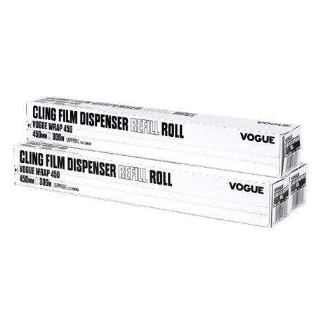 Vogue Cling Film 300m fits Wrap450 Dispenser (3 Pack)