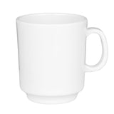 Olympia Kristallon Melamine Mugs White 340ml 12oz (6 Pack)