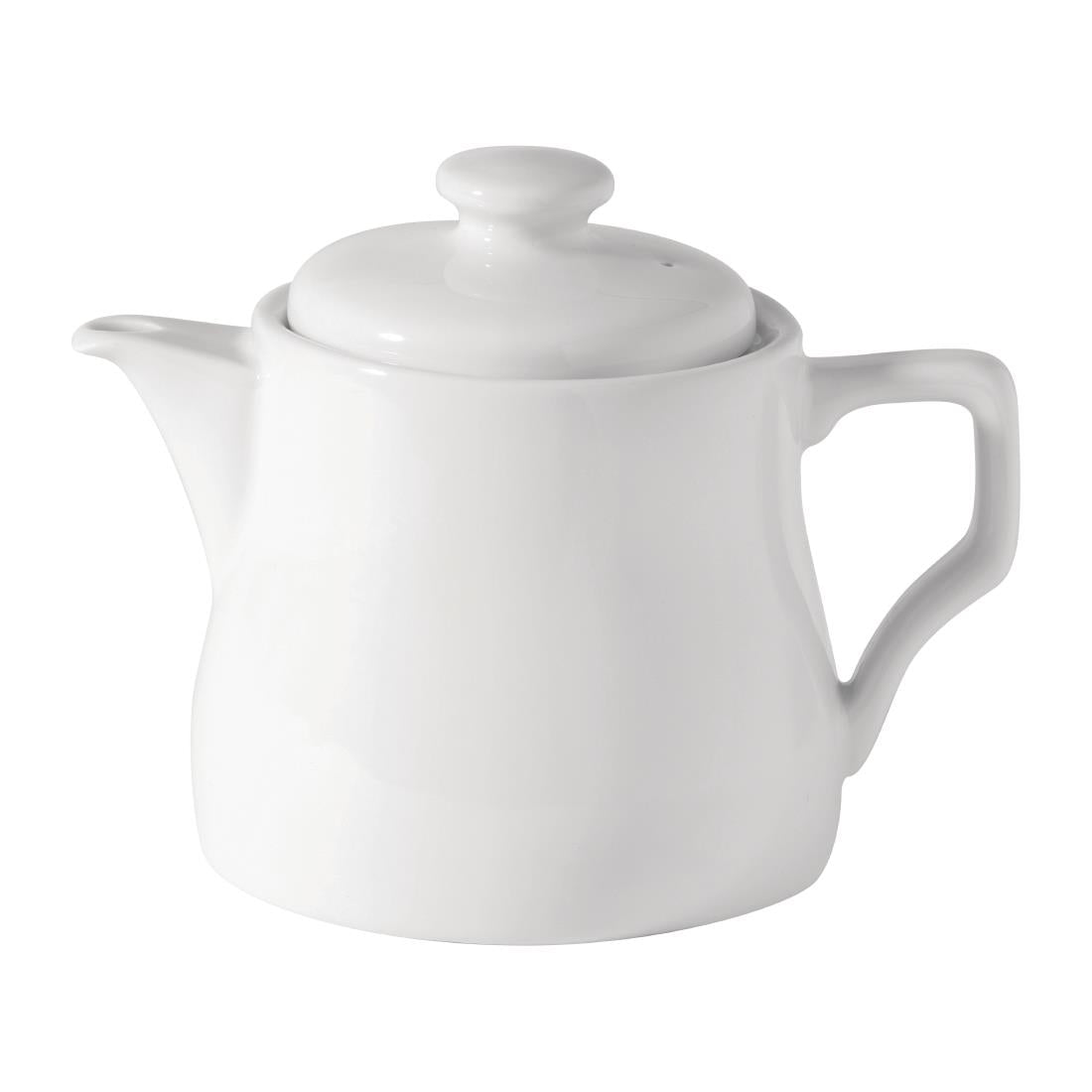 Utopia Titan Teapots White 460ml (6 Pack)