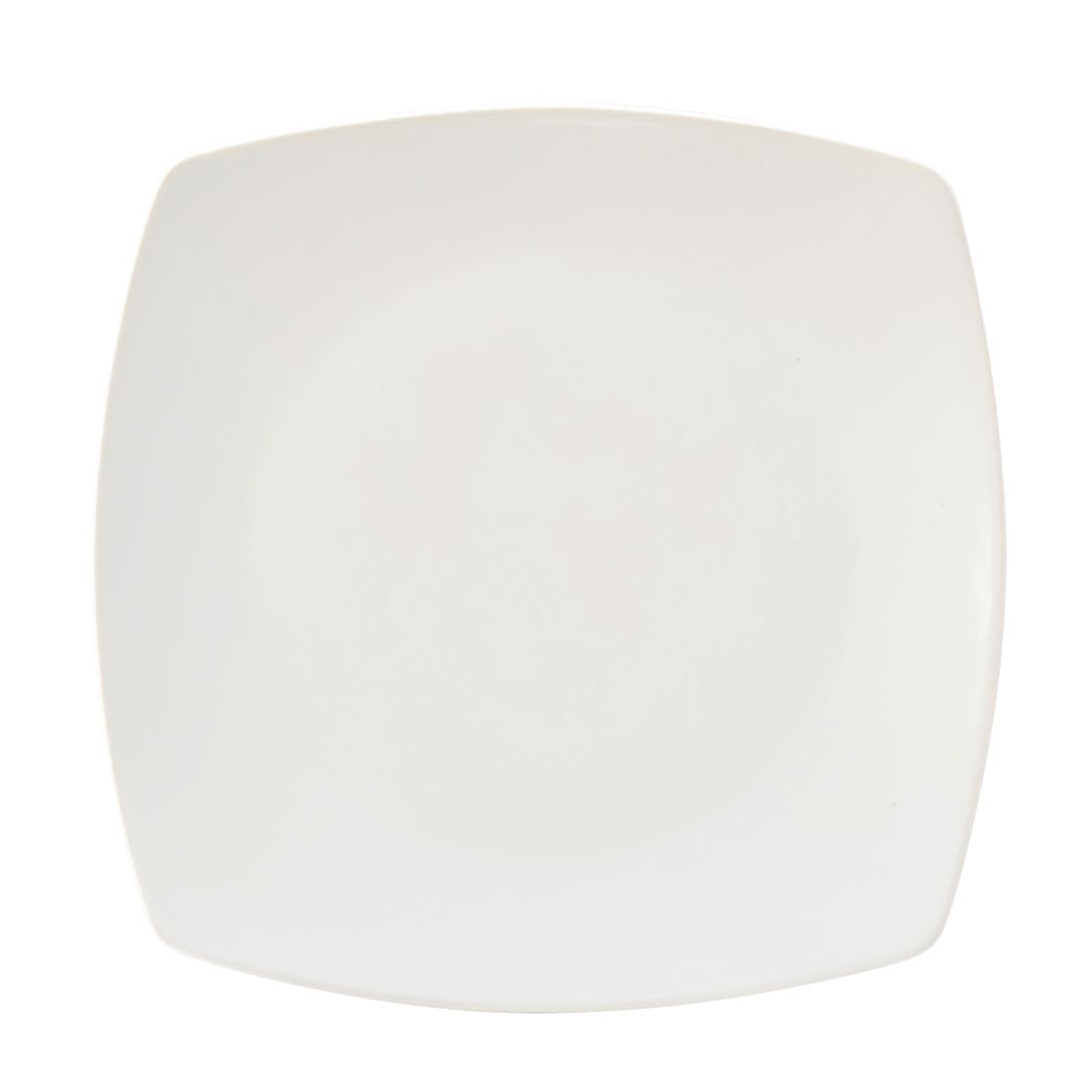 Utopia Titan Rounded Square Plates White 270mm (6 Pack)