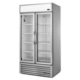 True 2 Glass Door 991Ltr Upright Display Fridge Aluminium GDM-35HC-TSL01