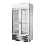 True 2 Glass Door 991Ltr Upright Display Fridge Aluminium GDM-35HC-TSL01
