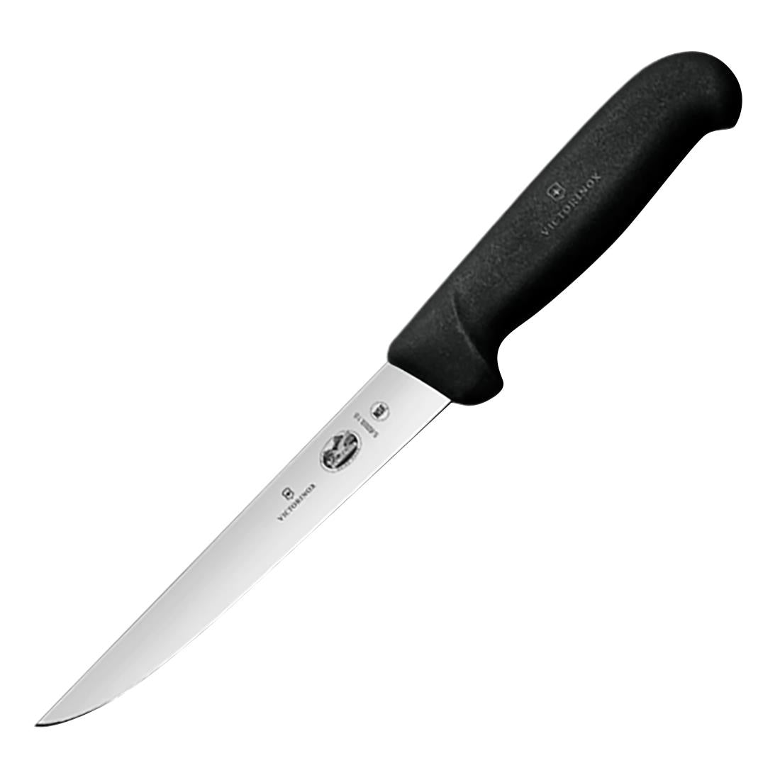 Victorinox Fibrox Straight Boning Knife Black 15cm