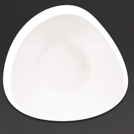 Churchill Lotus Triangular Shallow Bowls White 238mm (12 Pack)