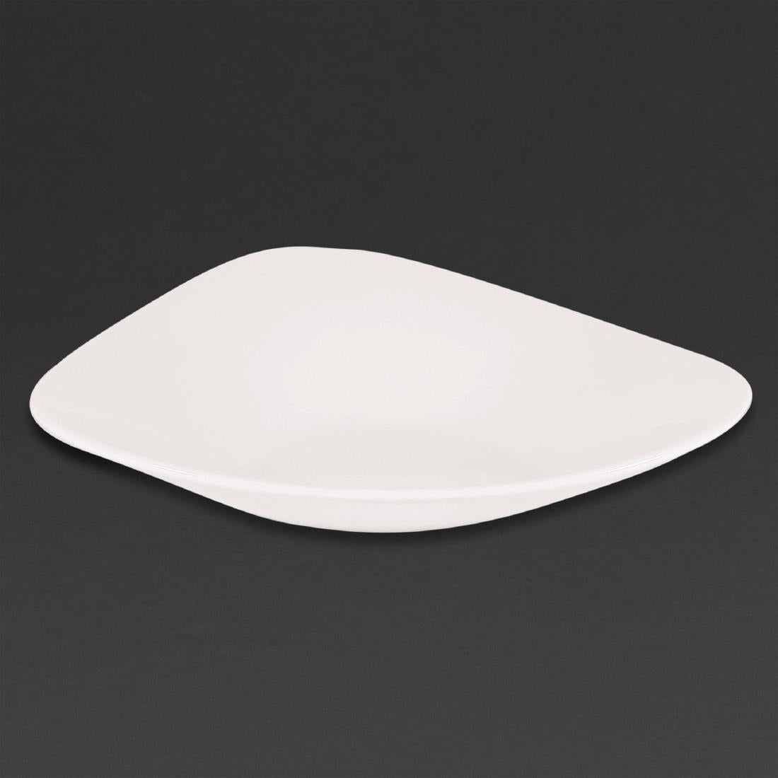 Churchill Lotus Triangular Shallow Bowls White 238mm (12 Pack)