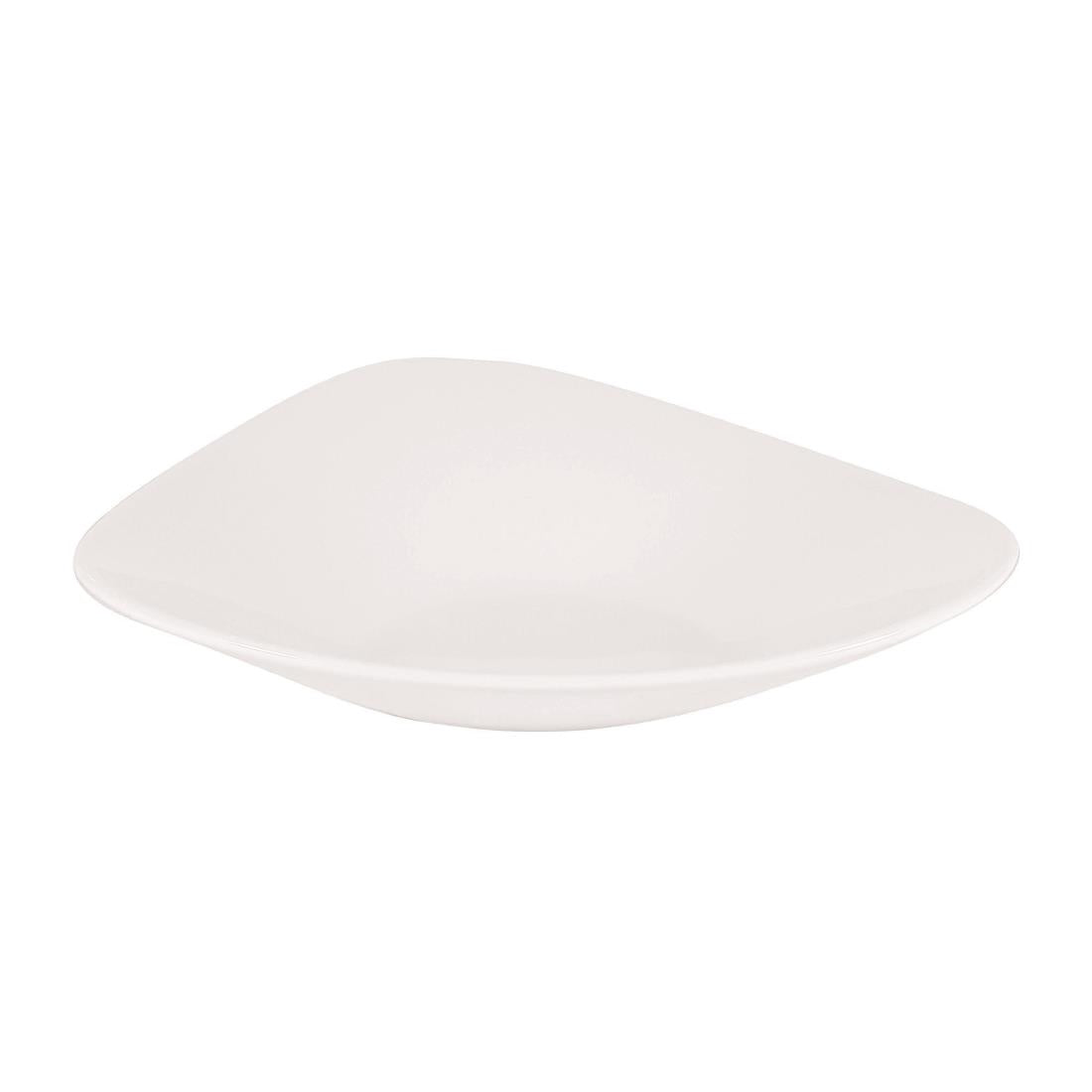 Churchill Lotus Triangular Shallow Bowls White 238mm (12 Pack)