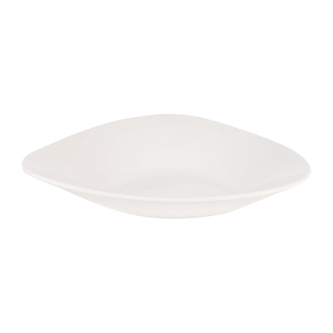 Churchill Lotus Triangular Shallow Bowls White 278mm (12 Pack)