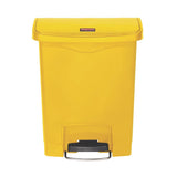 Rubbermaid Slim Jim Front Step-On Pedal Bin 30Ltr - Yellow