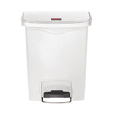 Rubbermaid Slim Jim Front Step-On Pedal Bin 30Ltr - White