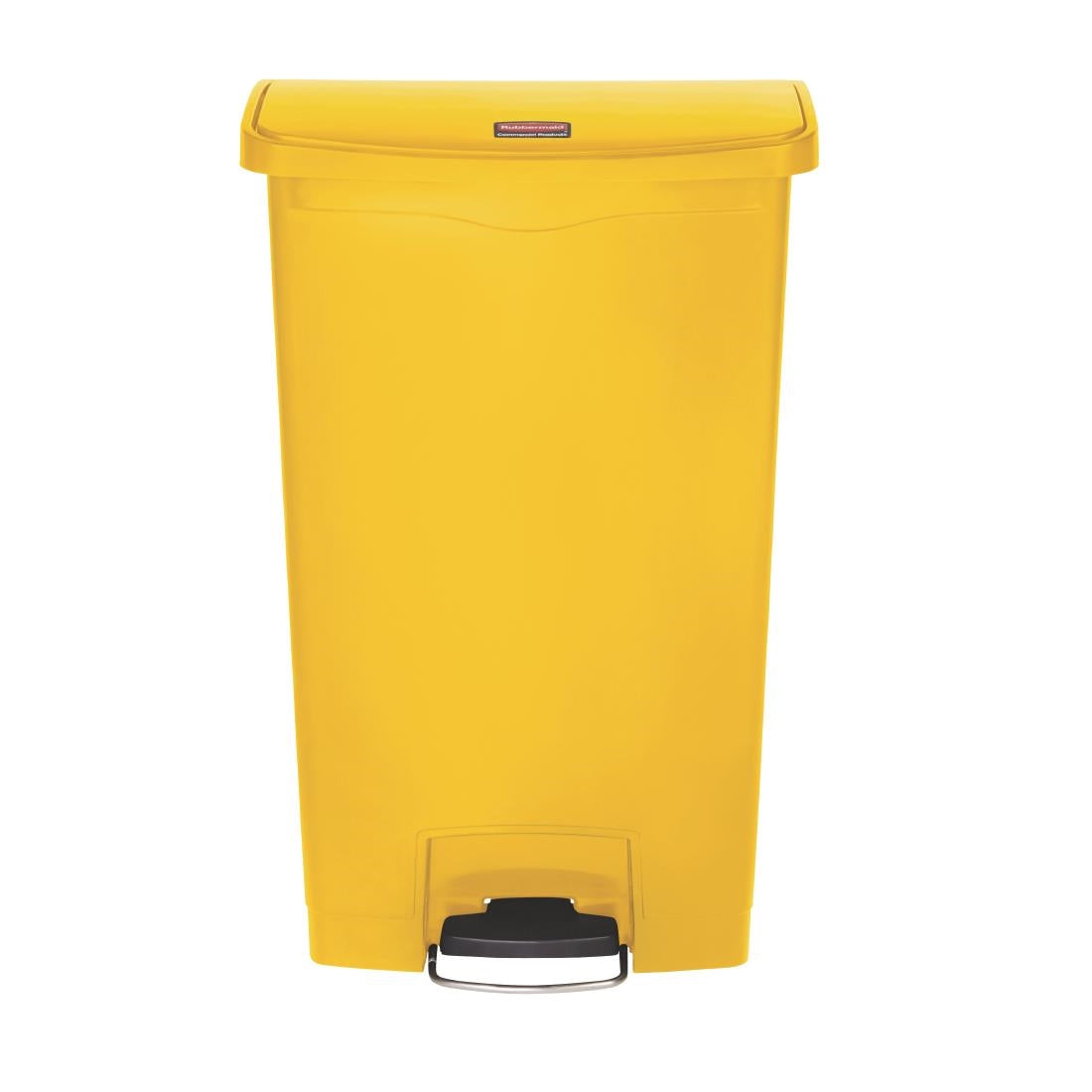 Rubbermaid Slim Jim Front Step-On Pedal Bin 68Ltr - Yellow