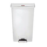 Rubbermaid Slim Jim Front Step-On Pedal Bin 68Ltr - White