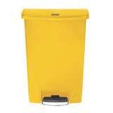 Rubbermaid Slim Jim Pedal Bin Yellow 90Ltr