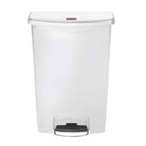 Rubbermaid Slim Jim Front Step-On Pedal Bin 90Ltr - White