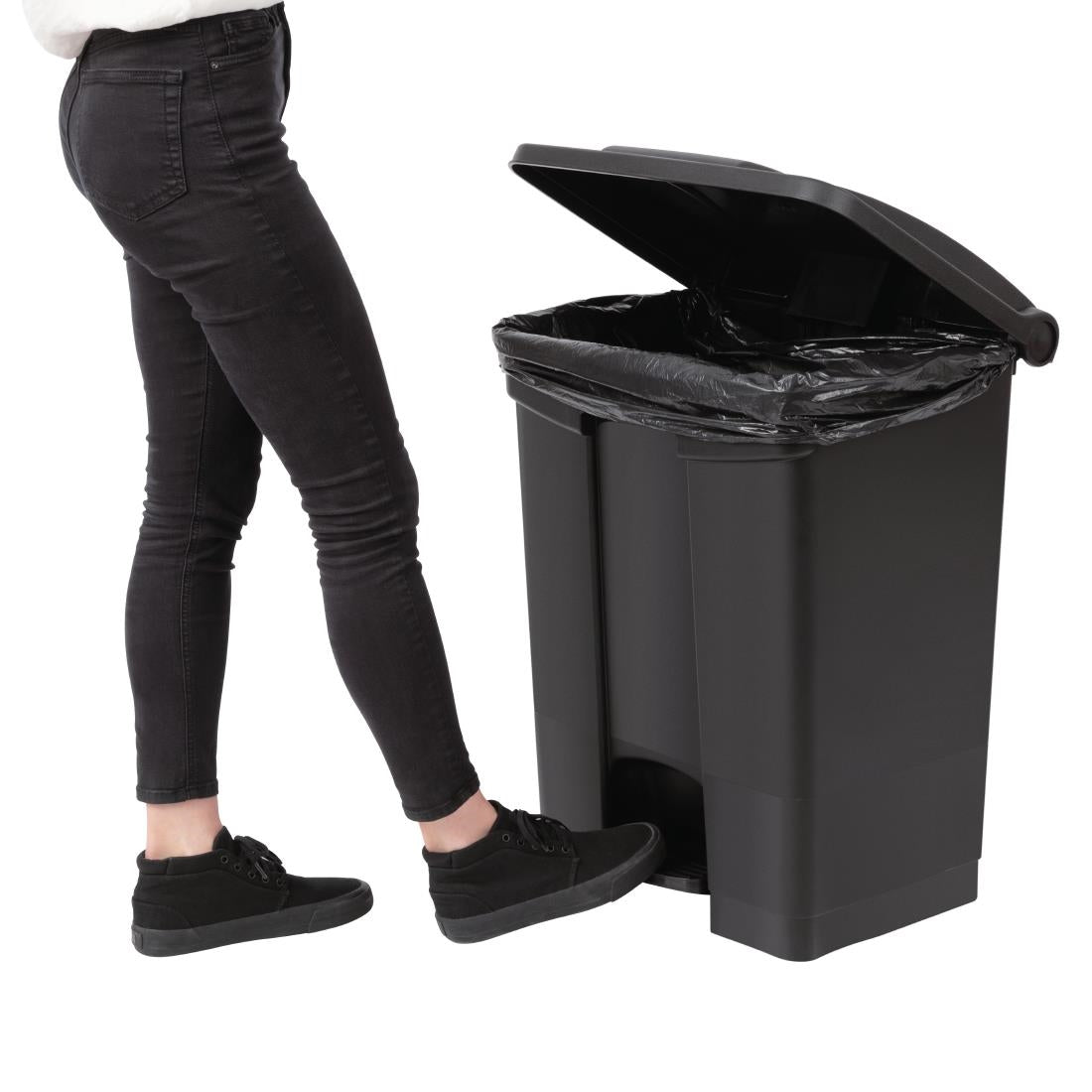 Jantex Pedal Bin Black 65Ltr