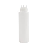 Vogue Clear 3 Nozzle Squeeze Bottle 36oz
