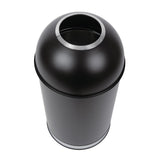 Bolero Bullet Bin with Open Top Lid Black 40Ltr