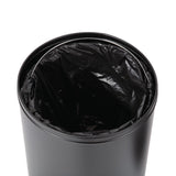 Bolero Bullet Bin with Open Top Lid Black 40Ltr