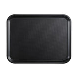 Cambro Mykonos Tray Black Non-Slip Surface 360x460mm