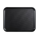 Cambro Mykonos Tray Black Non-Slip Surface 330x430mm