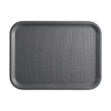 Cambro Mykonos Laminate Rectangular Non-Slip Tray Charcoal 360x460mm