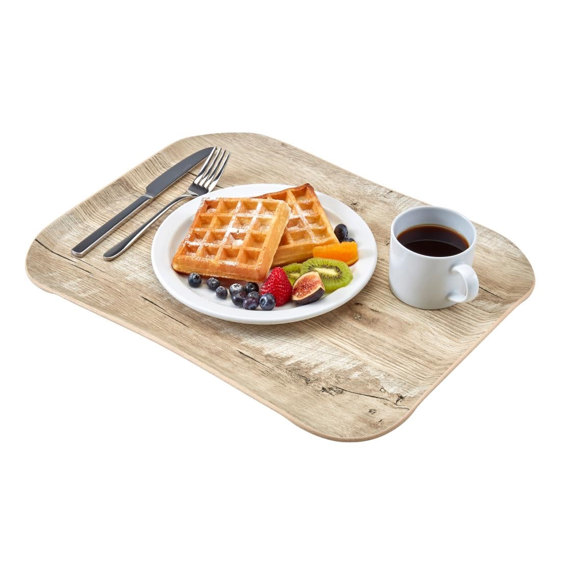 Cambro Versatray Century Non-Slip Light Oak Textured Wood Effect 330x430mm