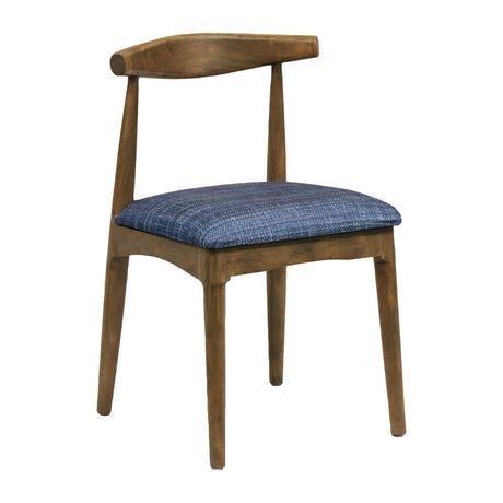 Austin Dining Chair Weather Oak with Helbeck Midnight Seat (2 Pack)