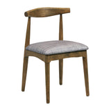 Austin Dining Chair Weather Oak with Helbeck Charcoal Seat (2 Pack)