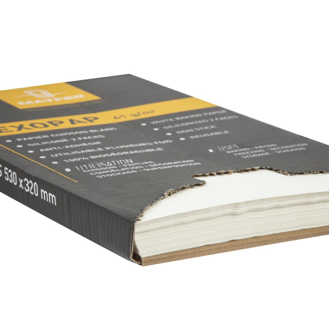 Matfer Bourgeat Exopap Baking Paper 325 x 530mm (500 Pack)