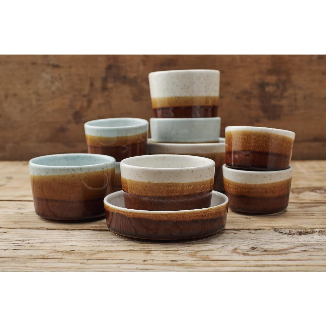 Siena Nourish Straight Sided Small Bowls Duck Egg 8oz (12 Pack)