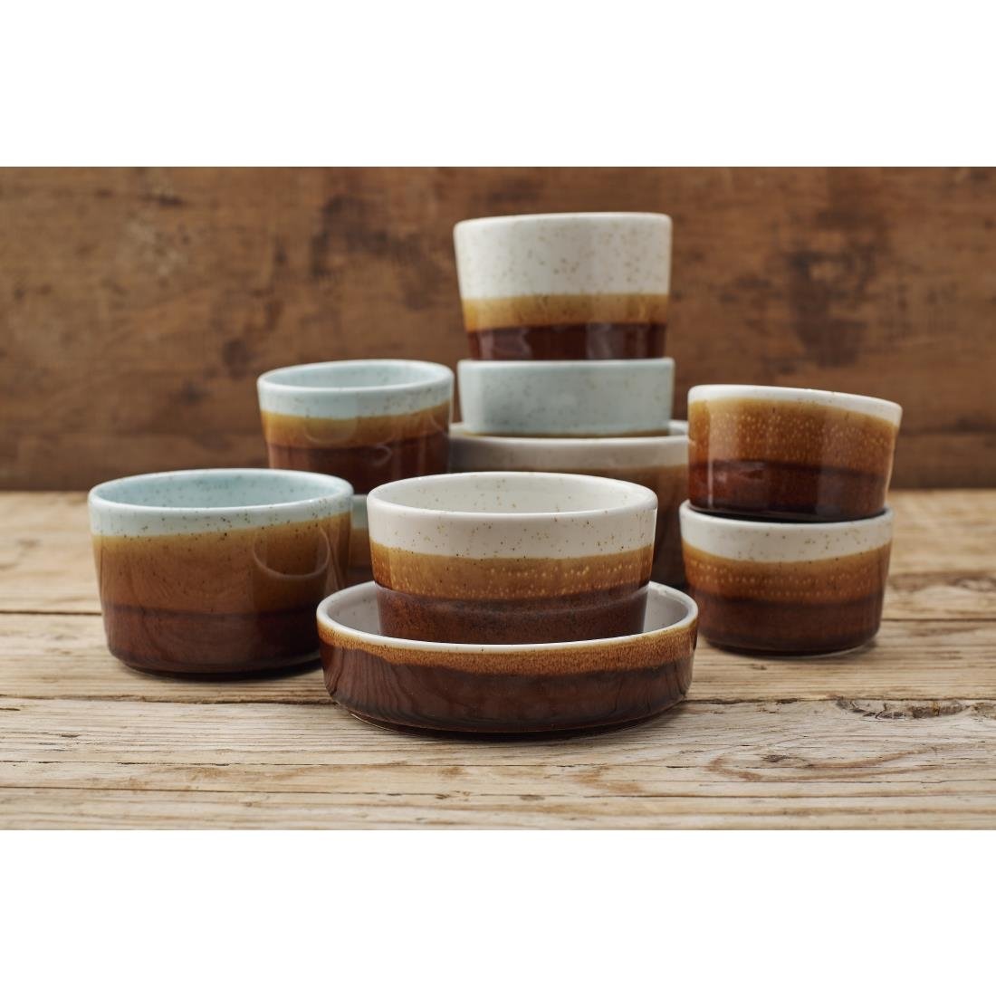 Siena Nourish Straight Sided Soup Bowls Barley White 15oz (12 Pack)