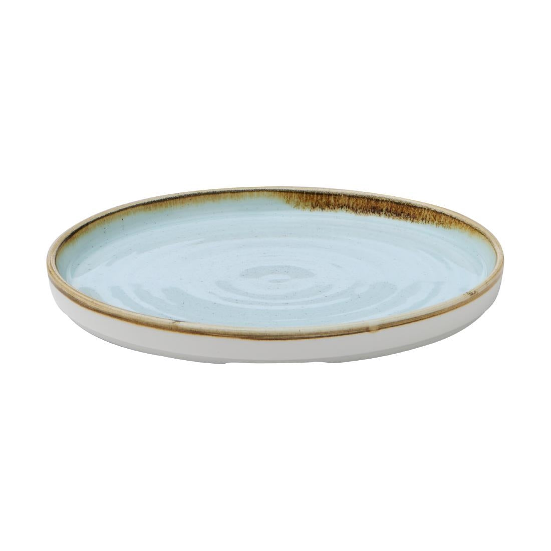 Churchill Stonecast Walled Plates Duck Egg 220mm (6 Pack)