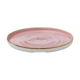Churchill Stonecast Walled Plates Pink 260mm (6 Pack)