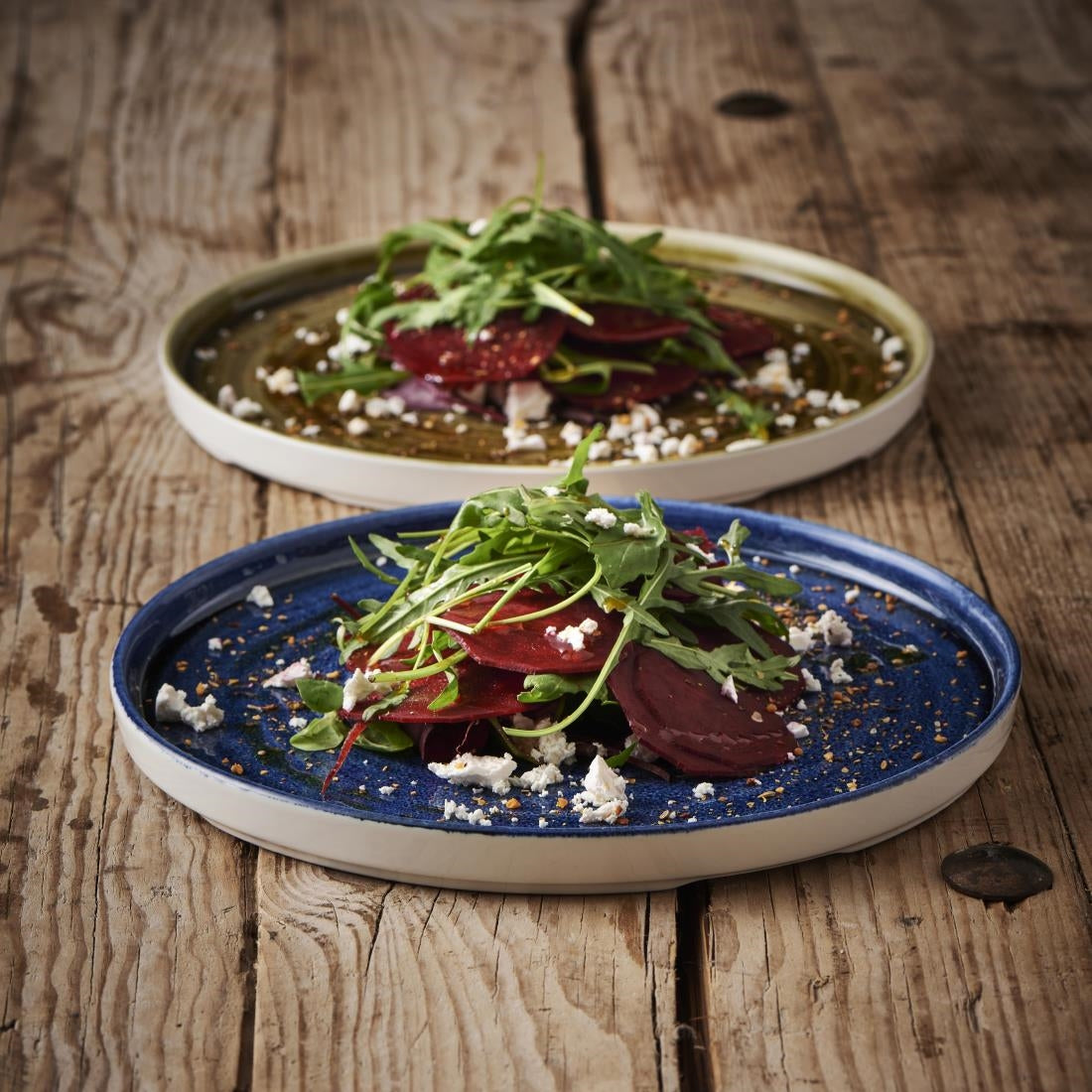 Churchill Stonecast Plume Walled Plates Green 260mm (6 Pack)