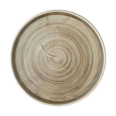 Churchill Stonecast Patina Walled Plates Antique Taupe 220mm (6 Pack)