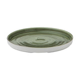 Churchill Stonecast Patina Walled Plates Burnished Green 220mm (6 Pack)