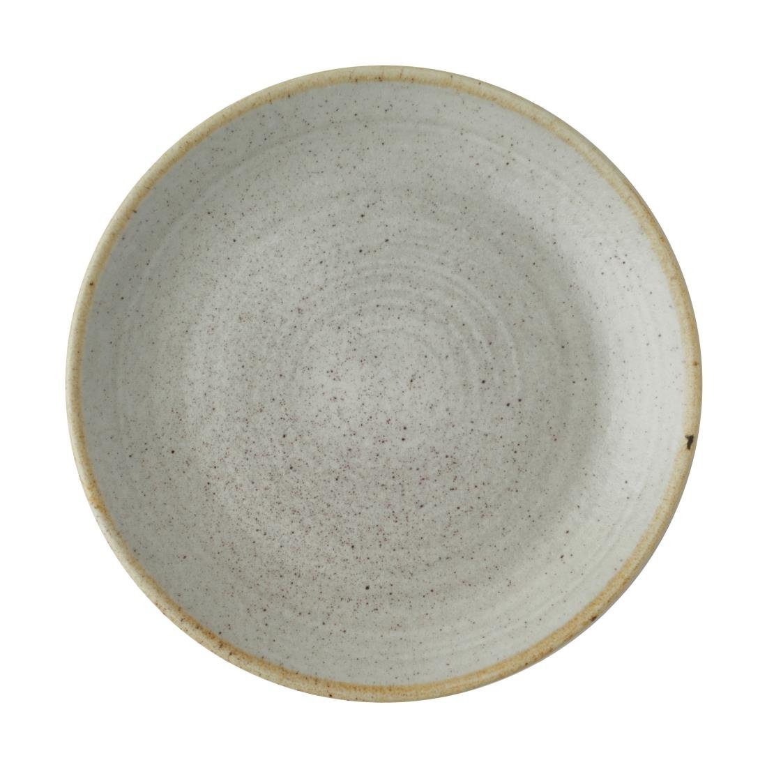 Churchill Stonecast Raw Evolve Coupe Plates Grey 165mm (12 Pack)